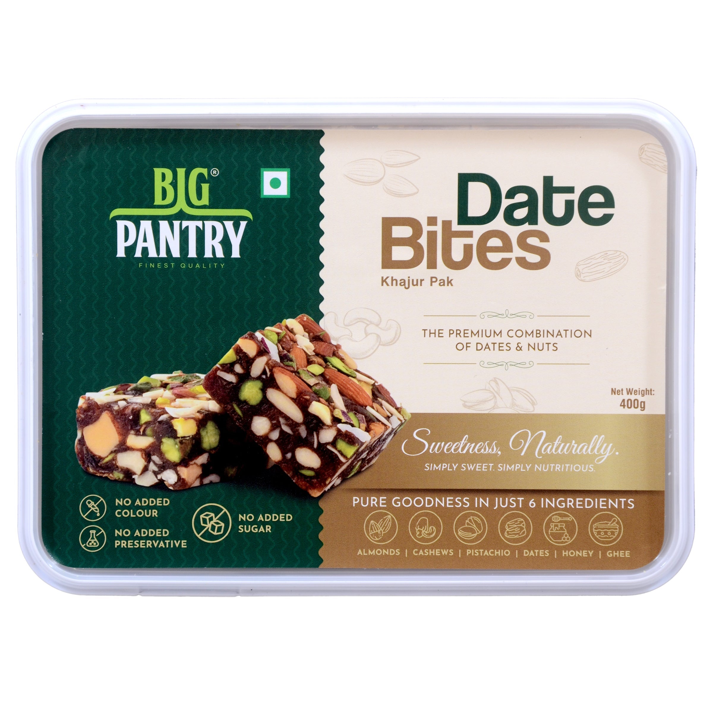 Dry Fruit Date Bites 400GMs - Pack Of 2 – High-Energy Superfood Bites for Guilt-Free Snacking