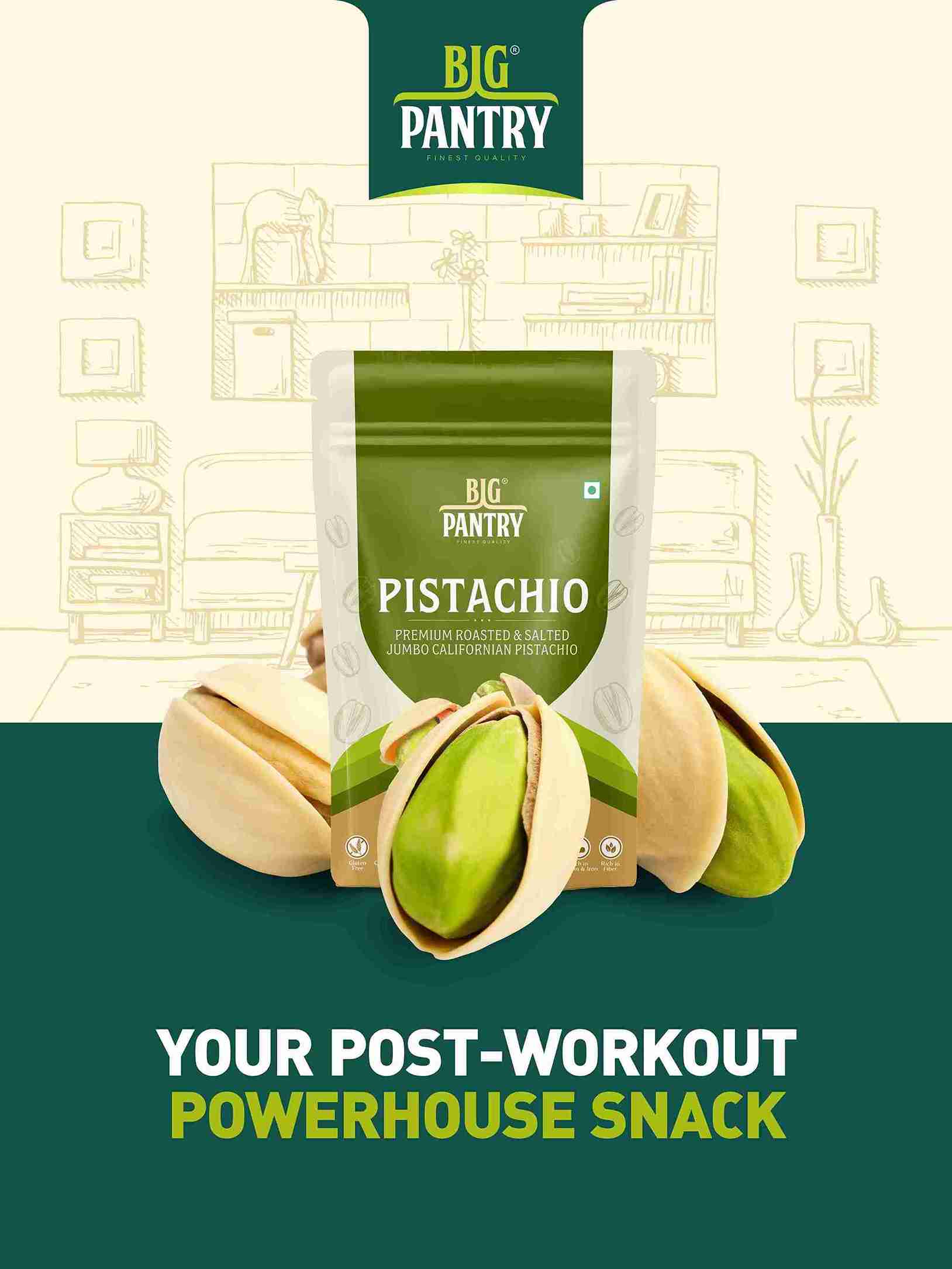 Premium Pistachios – Whole Unsalted Pista (200g Pouch)