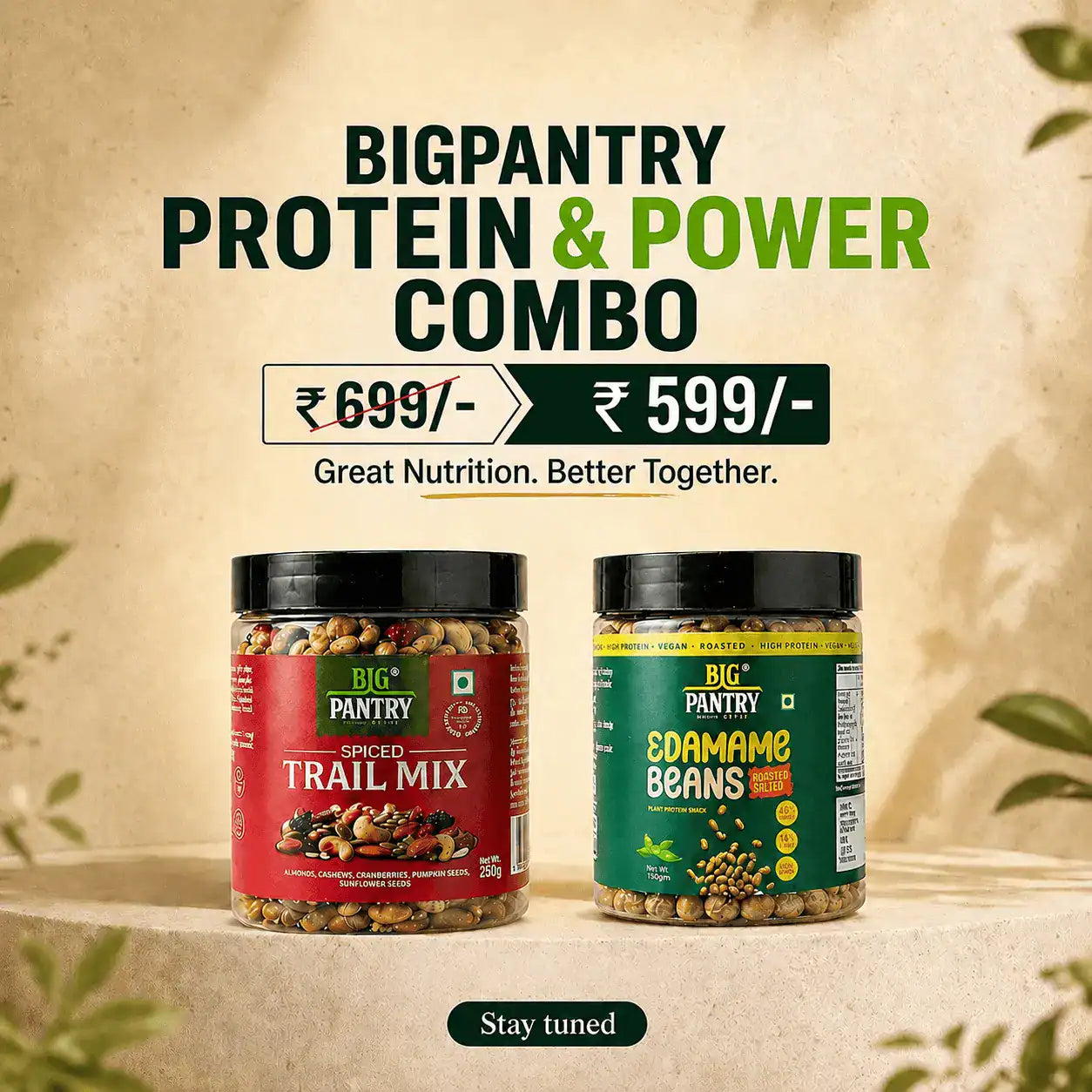 Protein & Power Combo – Edamame Beans & Spiced Trail Mix