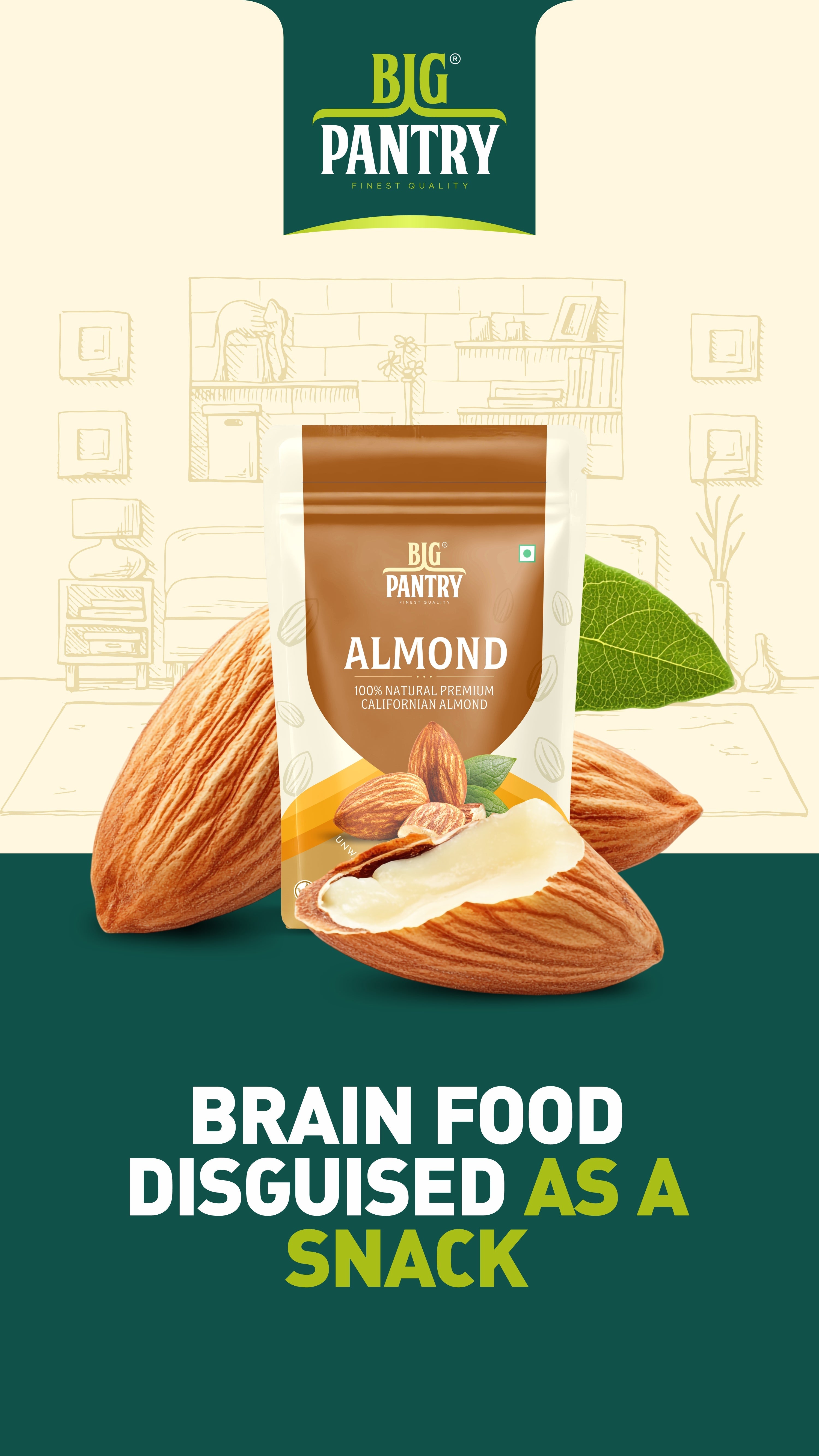 Big Pantry Almond 1Kg