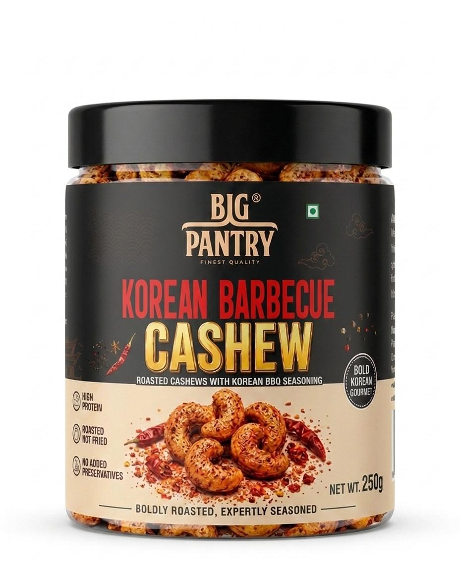 Flavoured Cashews – Roasted Premium Cashews, 4 Bold Flavours (250g Jar)