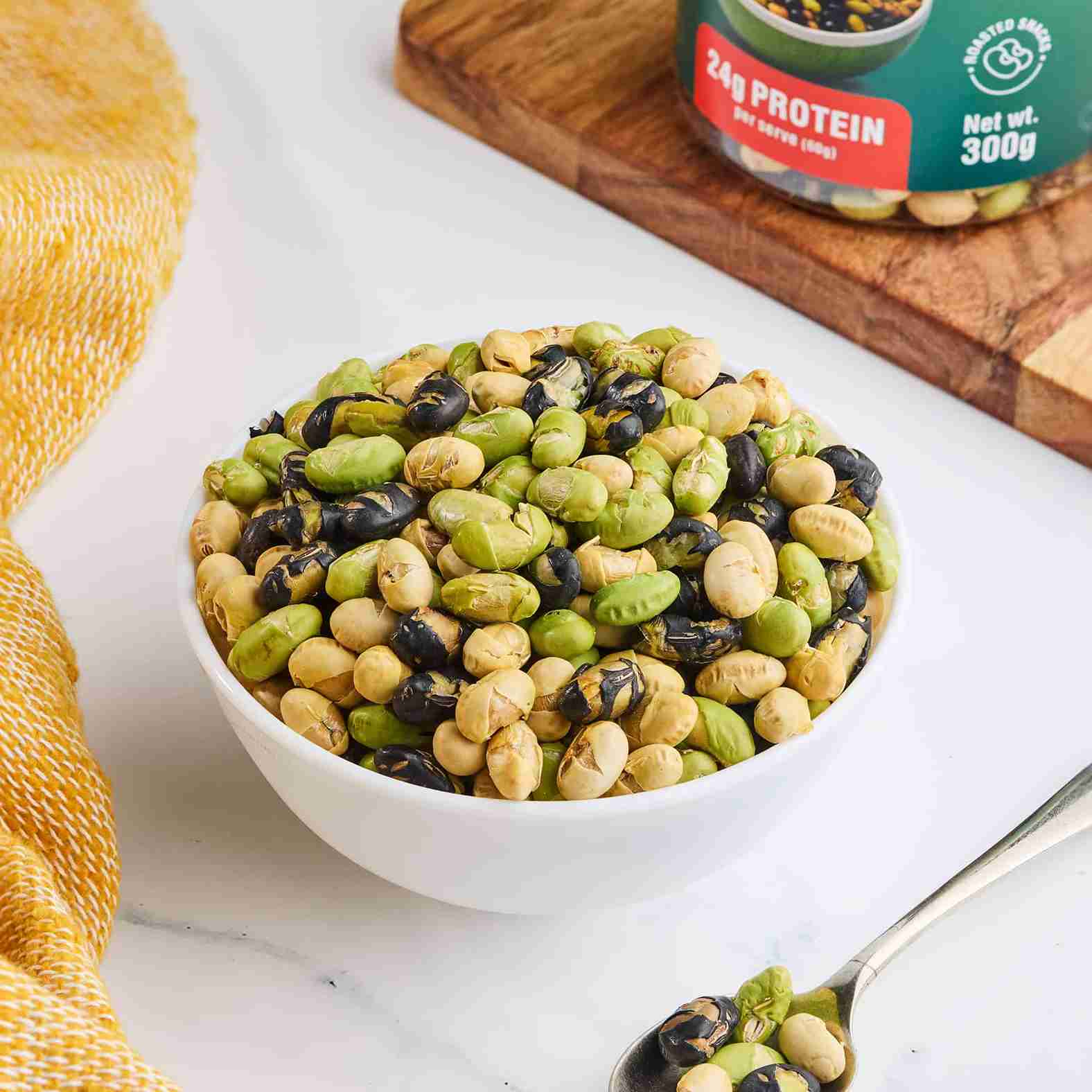 Protein Beans Mix – Roasted Soybean, Black Bean & Edamame