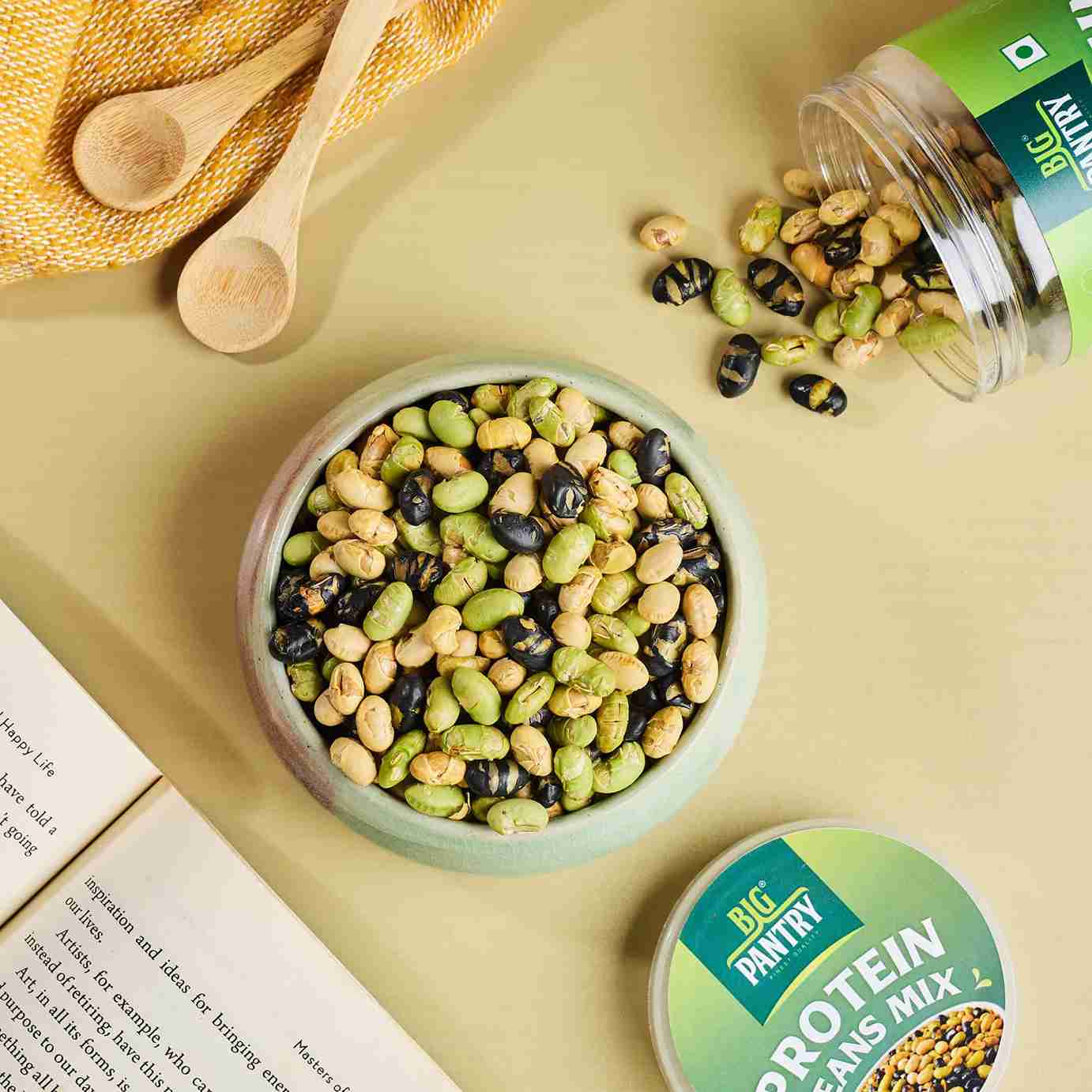Protein Beans Mix – Roasted Soybean, Black Bean & Edamame