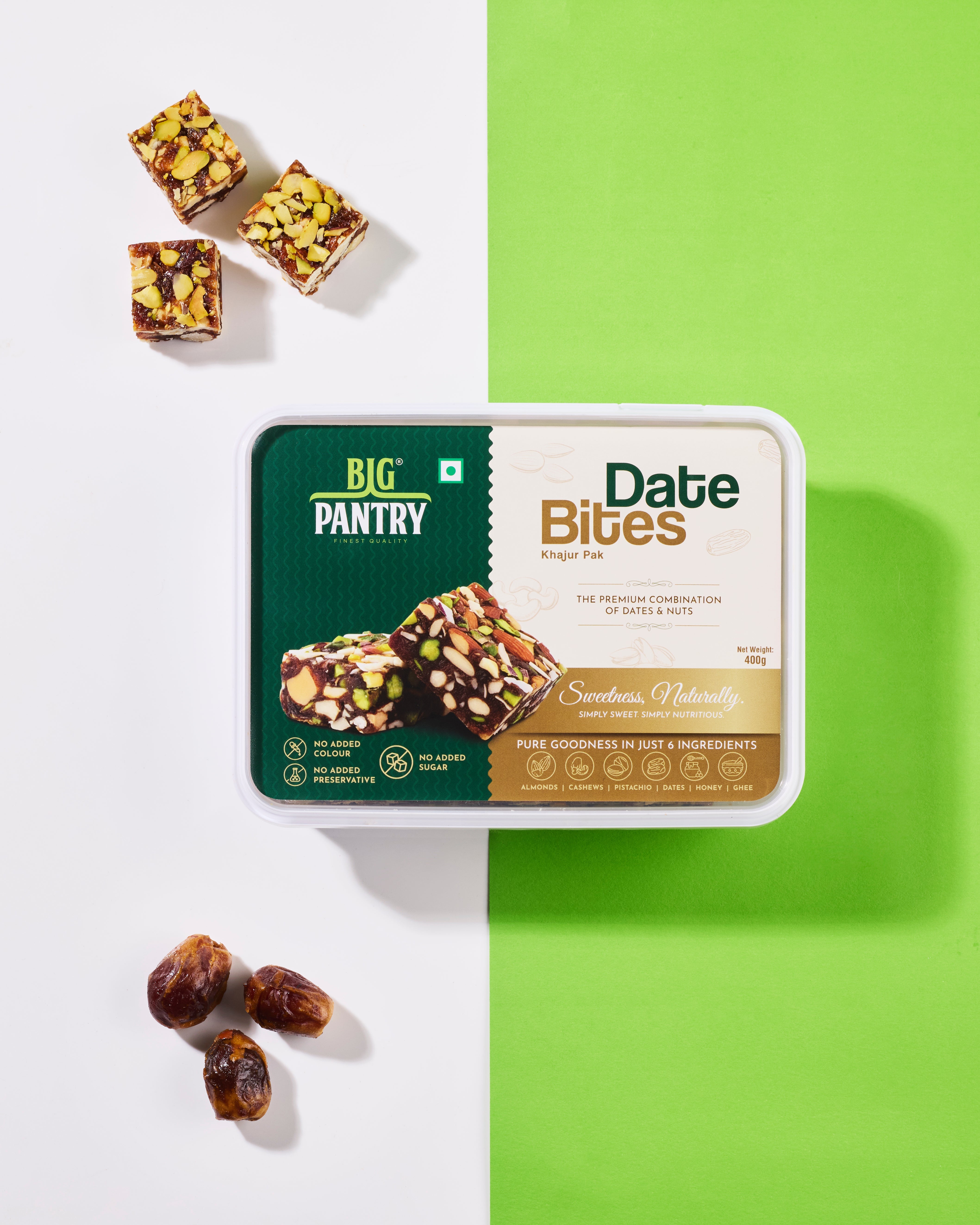 Dry Fruit Date Bites 400GMs - Pack Of 2 – High-Energy Superfood Bites for Guilt-Free Snacking