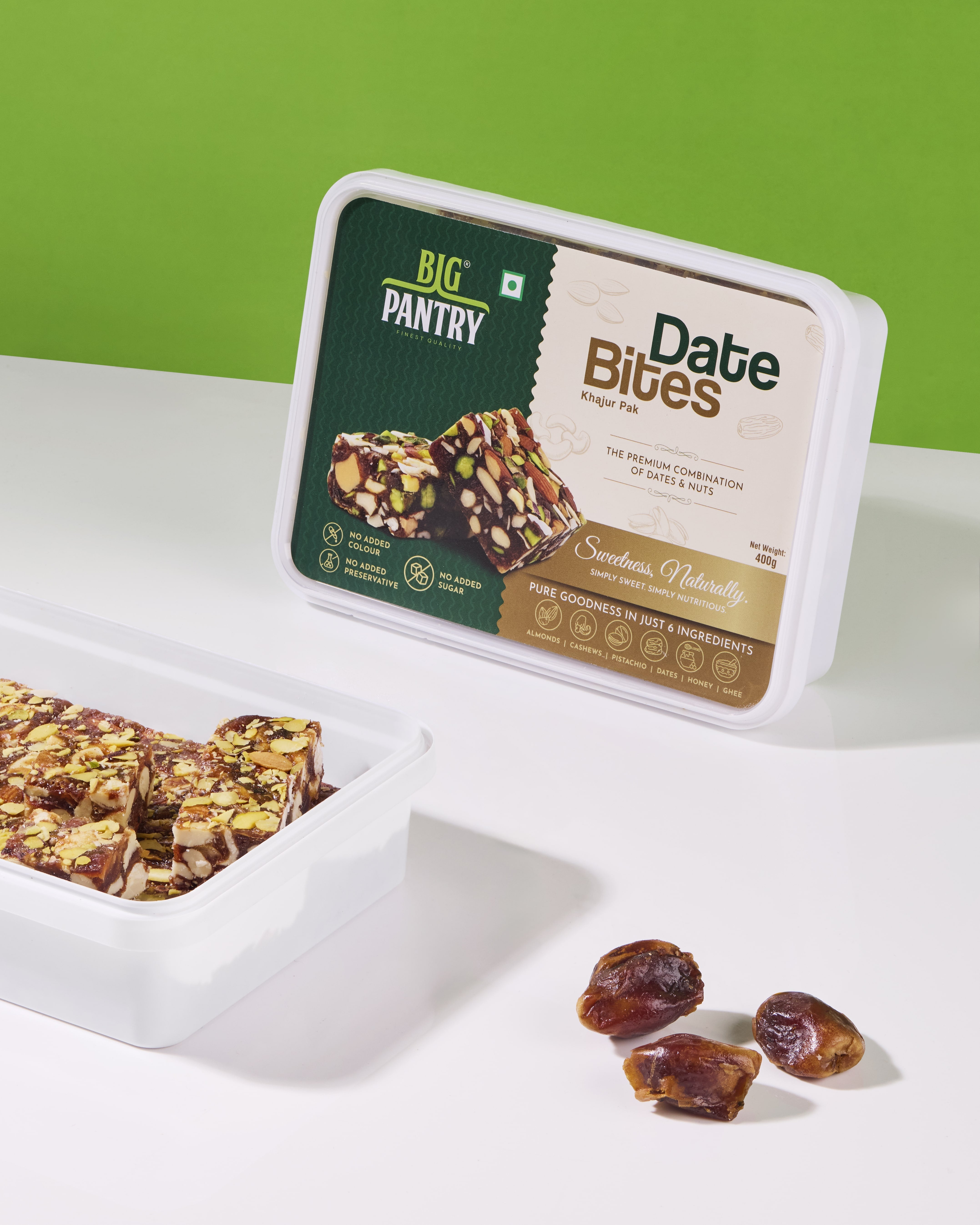 Dry Fruit Date Bites 400GMs - Pack Of 2 – High-Energy Superfood Bites for Guilt-Free Snacking