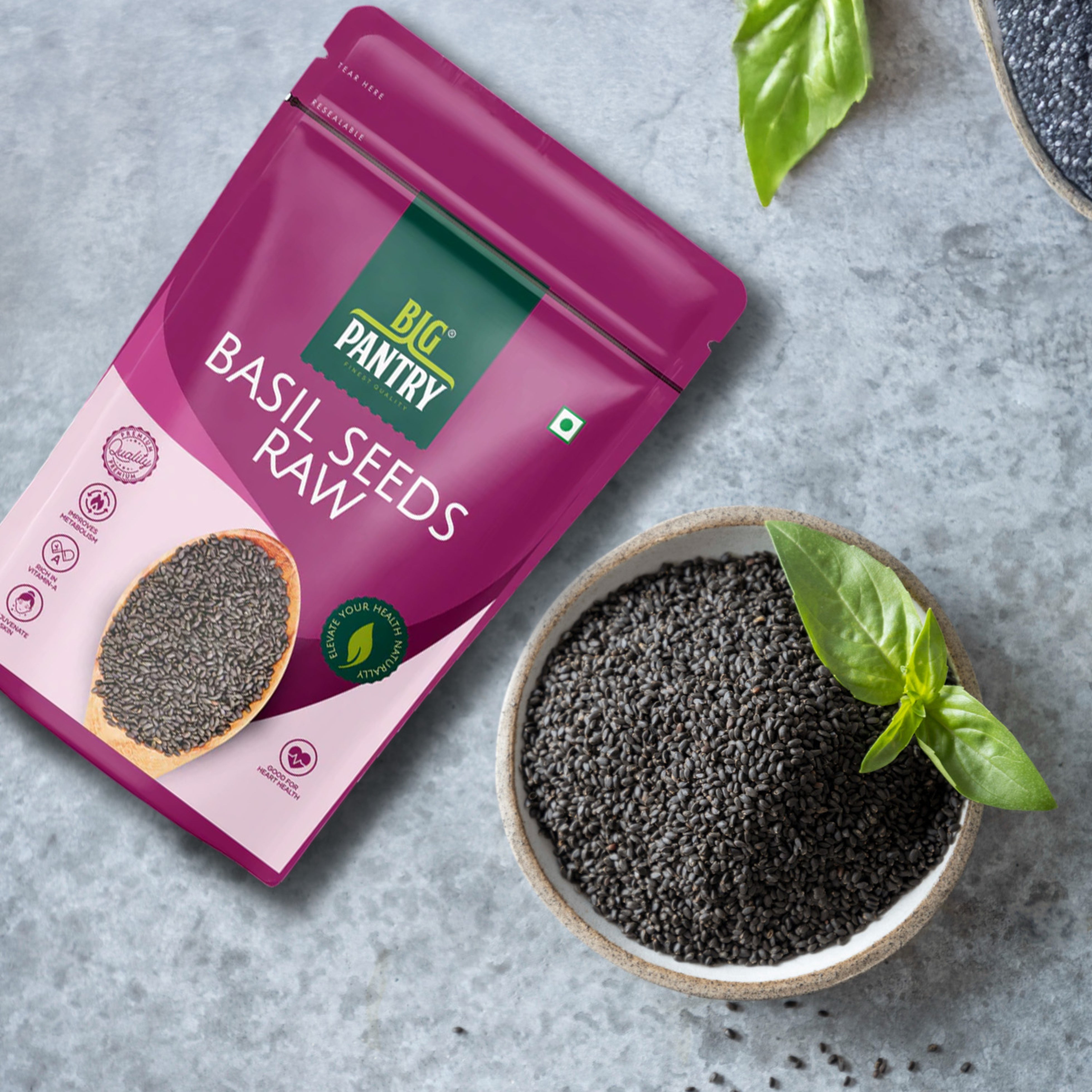 Raw Basil Seeds (Sabja) – Cooling, Fibre & Weight Loss
