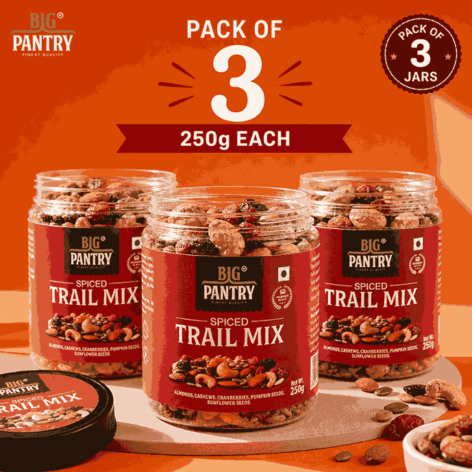 Trail Mix – Roasted Nuts, Seeds & Dry Fruits (250g)
