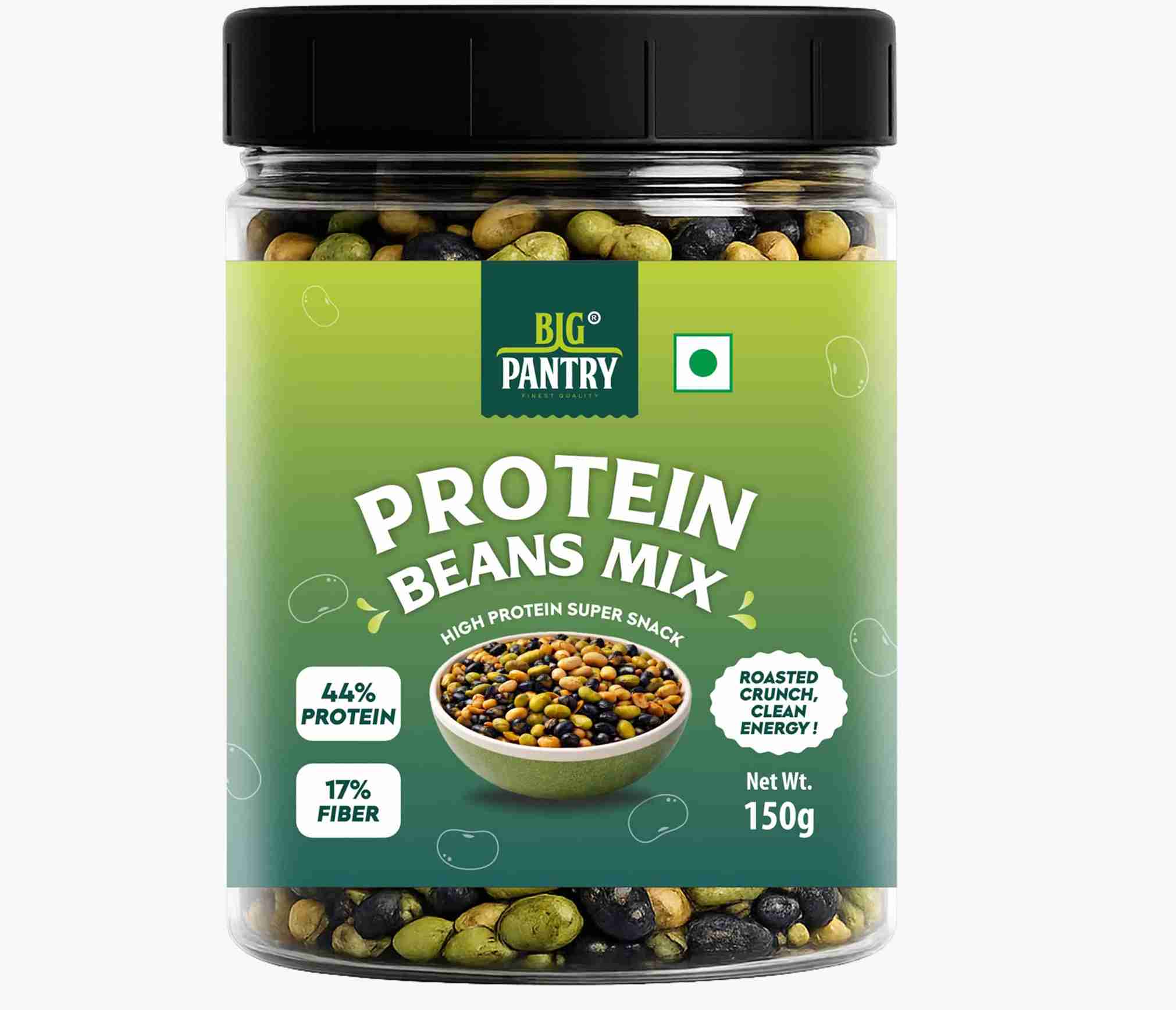 Protein Beans Mix – Roasted Soybean, Black Bean & Edamame