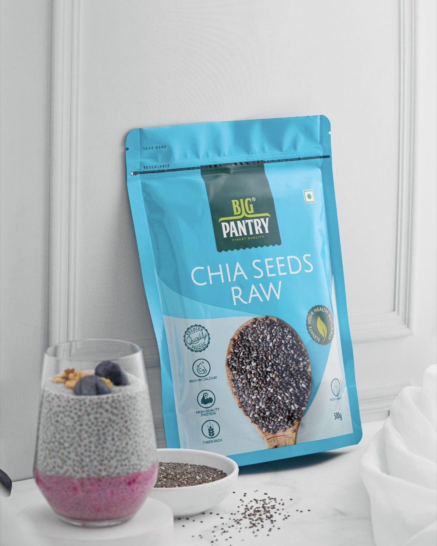 Raw Chia Seeds – Omega-3 & Fibre for Weight Loss