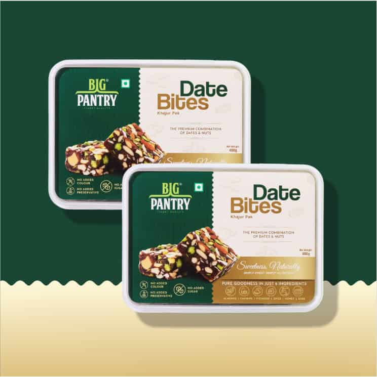Date Bites with Almonds & Pistachios – 400g (Pack of 2)