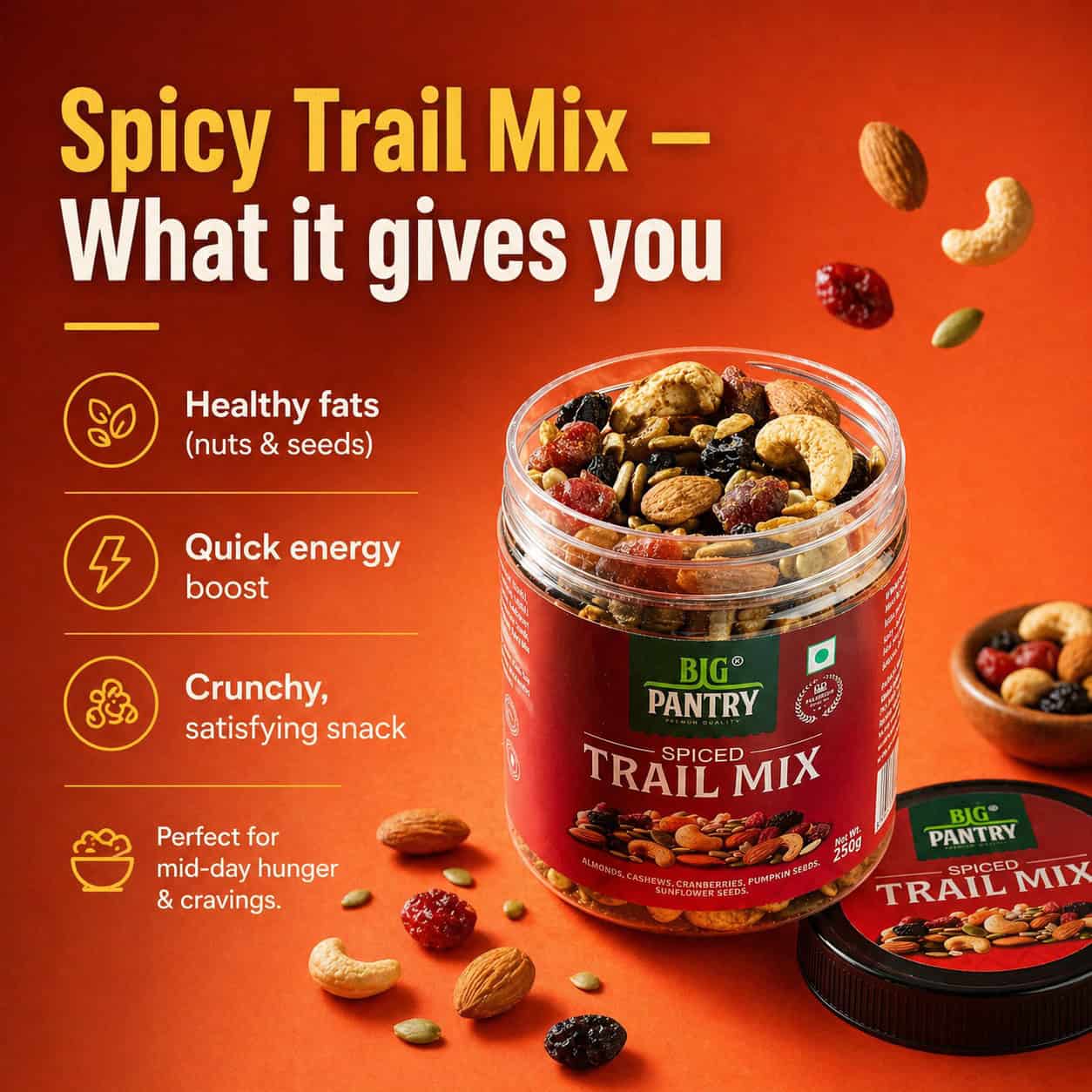 Protein & Power Combo – Edamame Beans & Spiced Trail Mix