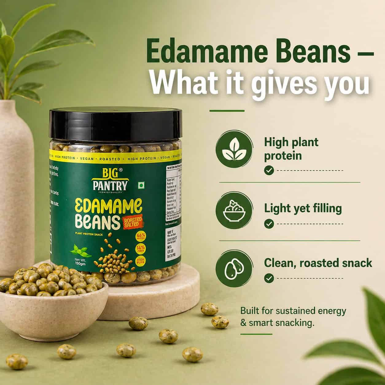 Protein & Power Combo – Edamame Beans & Spiced Trail Mix