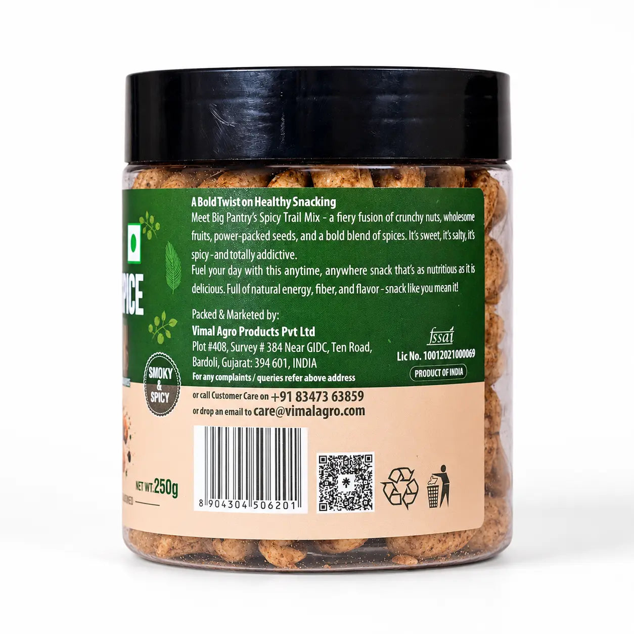 Big Pantry flavoured cashews served in a bowl with jar in background