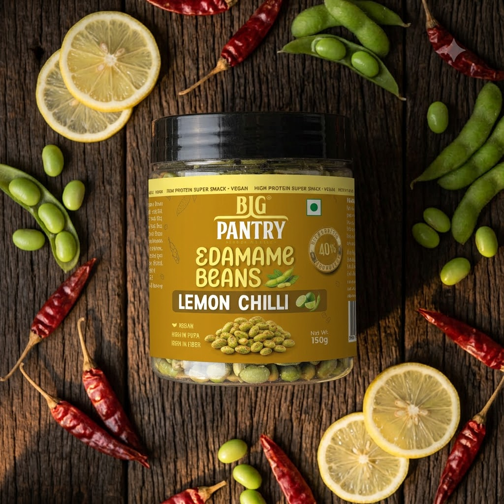 Big Pantry Flavoured Edamame product photoshoot