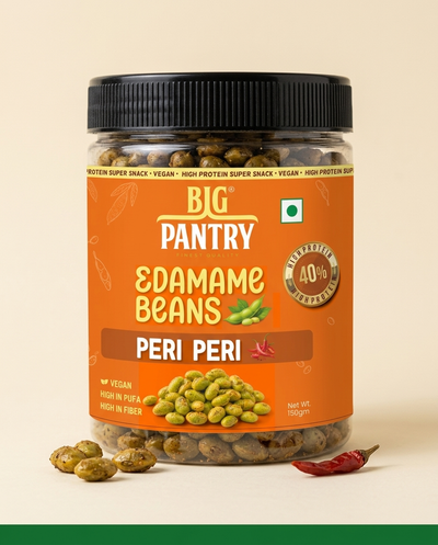 Peri Peri flavoured roasted edamame jar