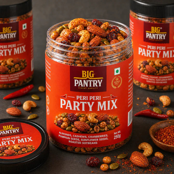 Peri Peri Party Mix – Roasted Nuts, Seeds & Dry Fruits (250g)